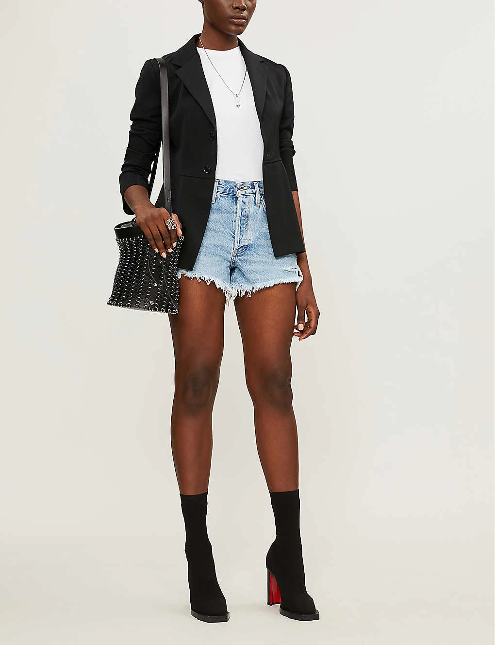 AGOLDE Parker Mid-rise Denim Shorts - Image 3