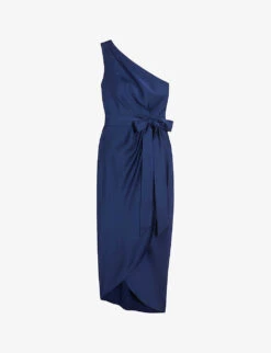 Ted Baker Gabie One-shoulder Satin-crepe Midi Dress