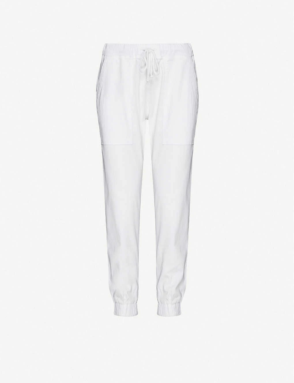 Easy Cropped High-rise Woven Jogging Bottoms