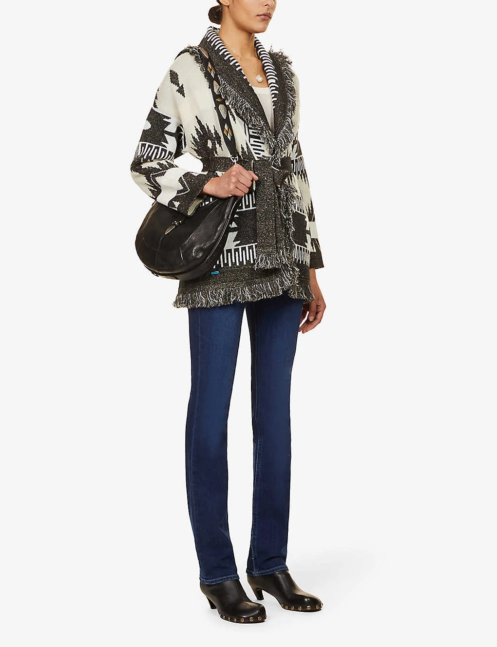 Paige Hoxton Straight High-rise Cotton-blend Denim Jeans - Image 2