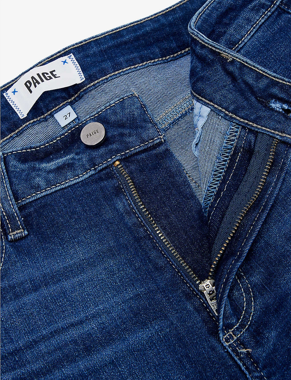 Paige Hoxton Straight High-rise Cotton-blend Denim Jeans - Image 7