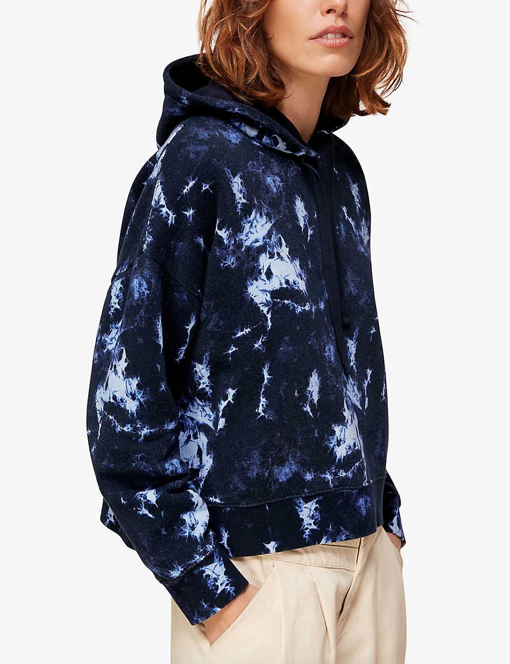 Whistles Tie-dye Cotton Hoody - Image 4
