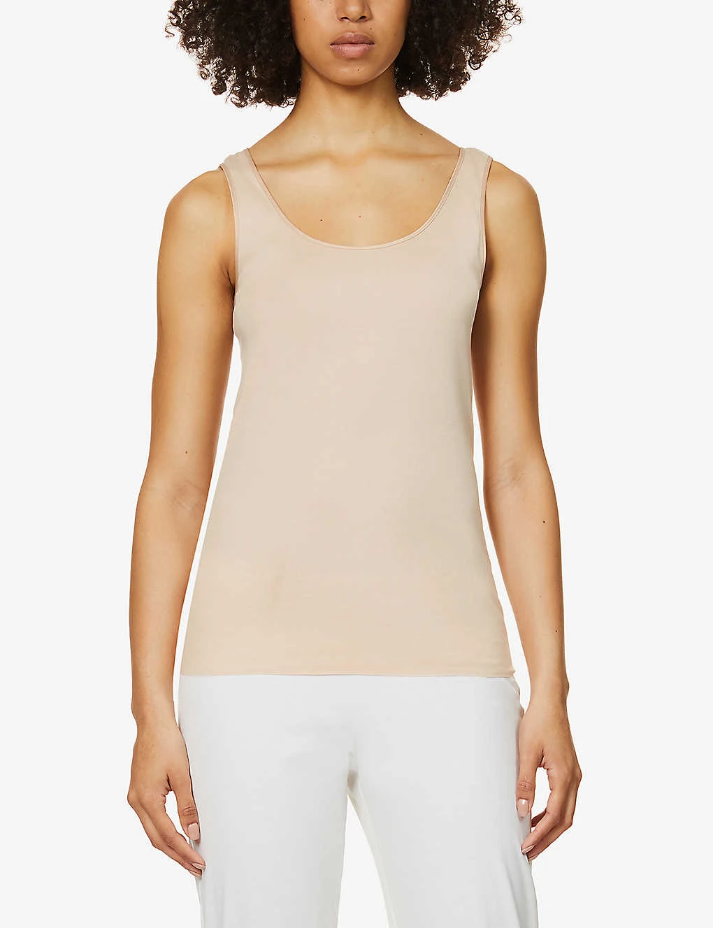 HANRO Seamless Cotton-jersey Vest Top - Image 3