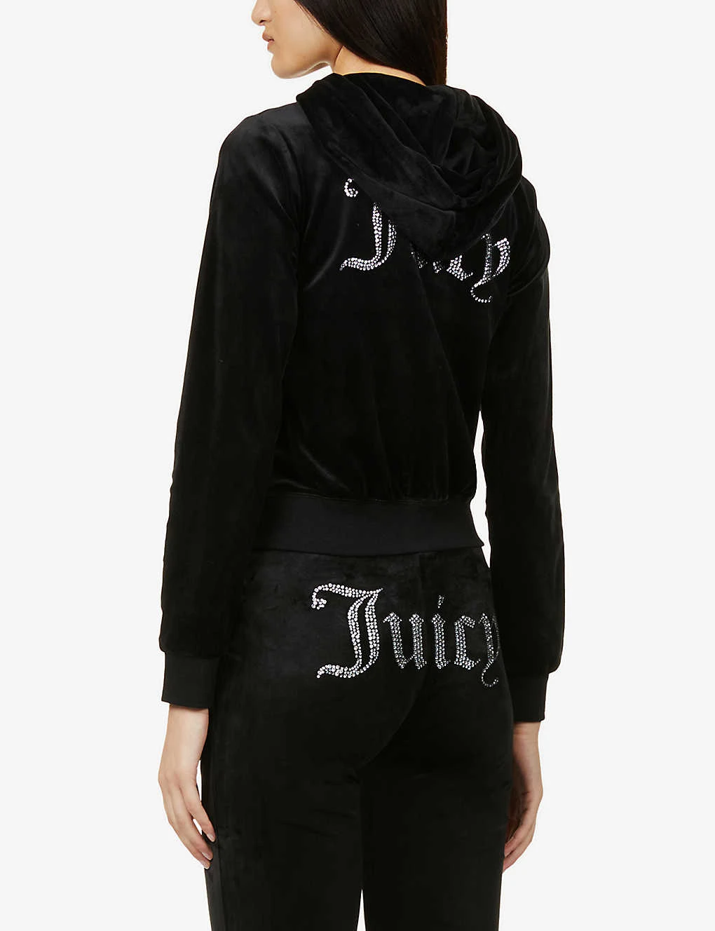 Juicy Couture Logo-embellished Velour Hoody - Image 4
