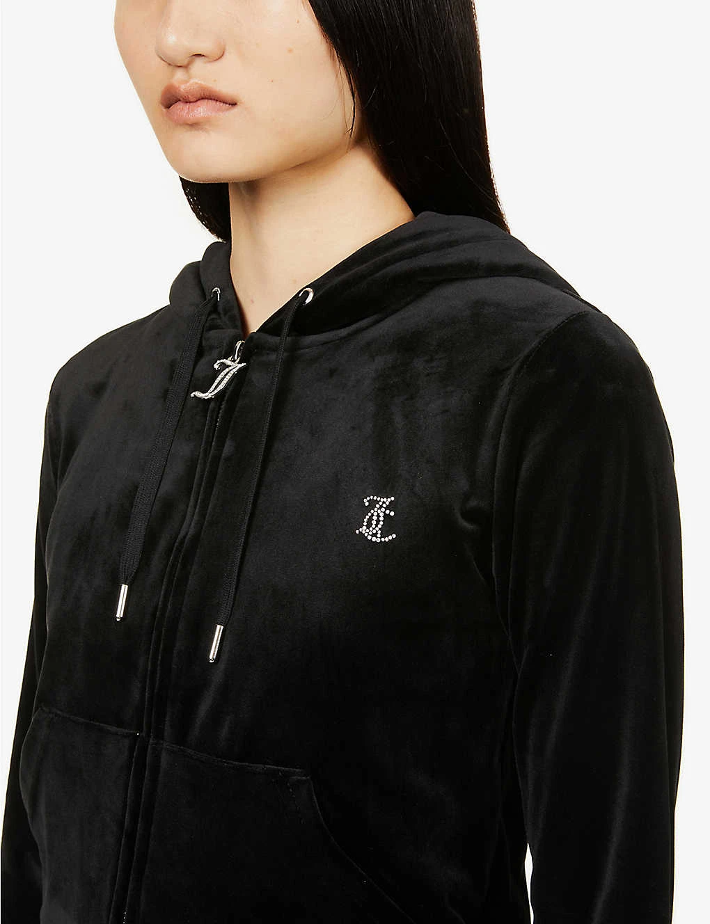 Juicy Couture Logo-embellished Velour Hoody - Image 5