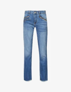 Zadig & Voltaire Ava Faded Mid-rise Stretch-denim Jeans