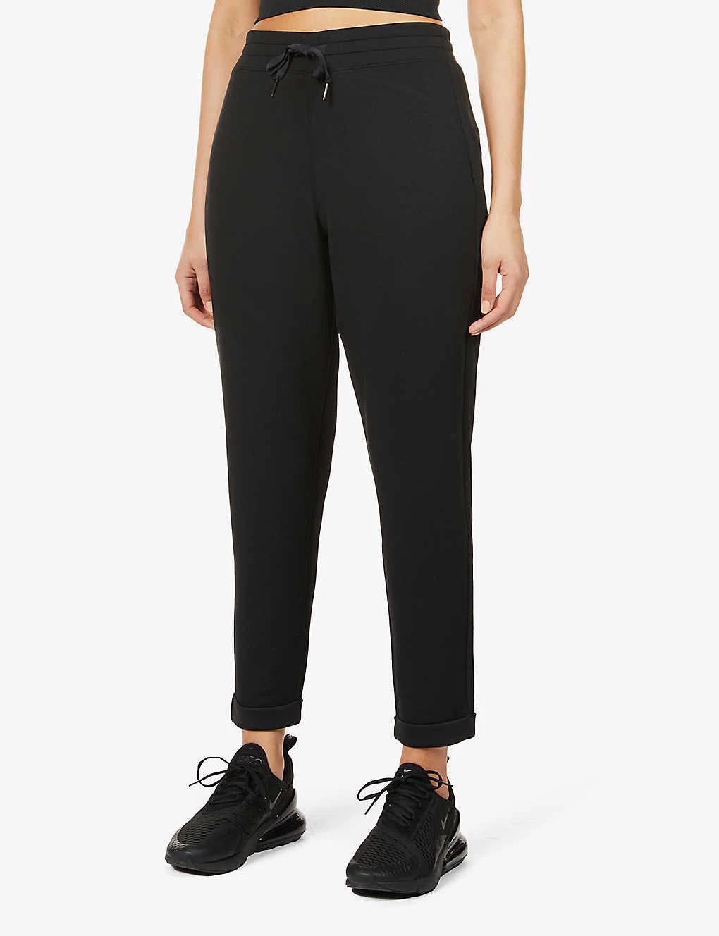 Tapered Mid-rise Stretch-jersey Jogging Bottoms - Image 3
