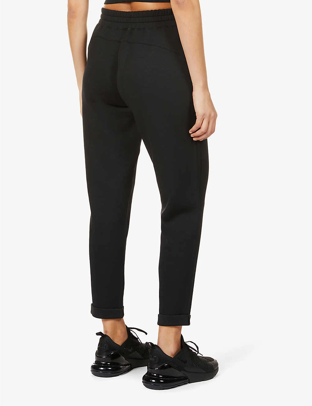Tapered Mid-rise Stretch-jersey Jogging Bottoms - Image 4