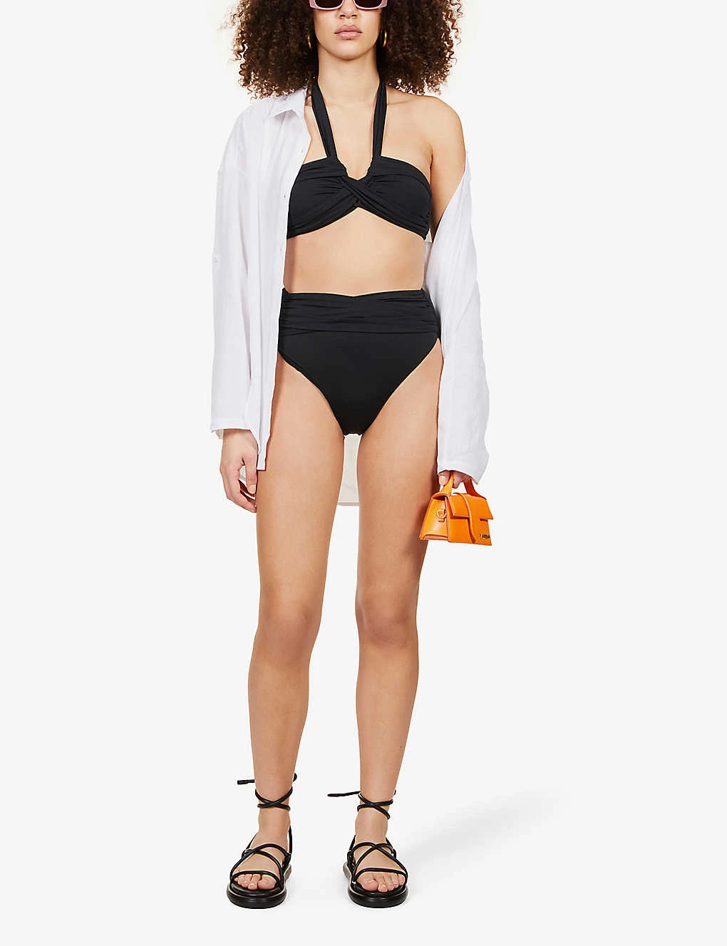 Seafolly Collective Wrap-detail High-rise Recycled Nylon-blend Bikini Bottoms - Image 2