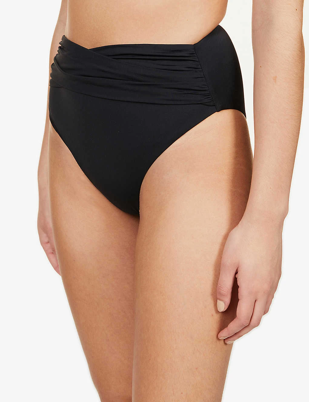 Seafolly Collective Wrap-detail High-rise Recycled Nylon-blend Bikini Bottoms - Image 5