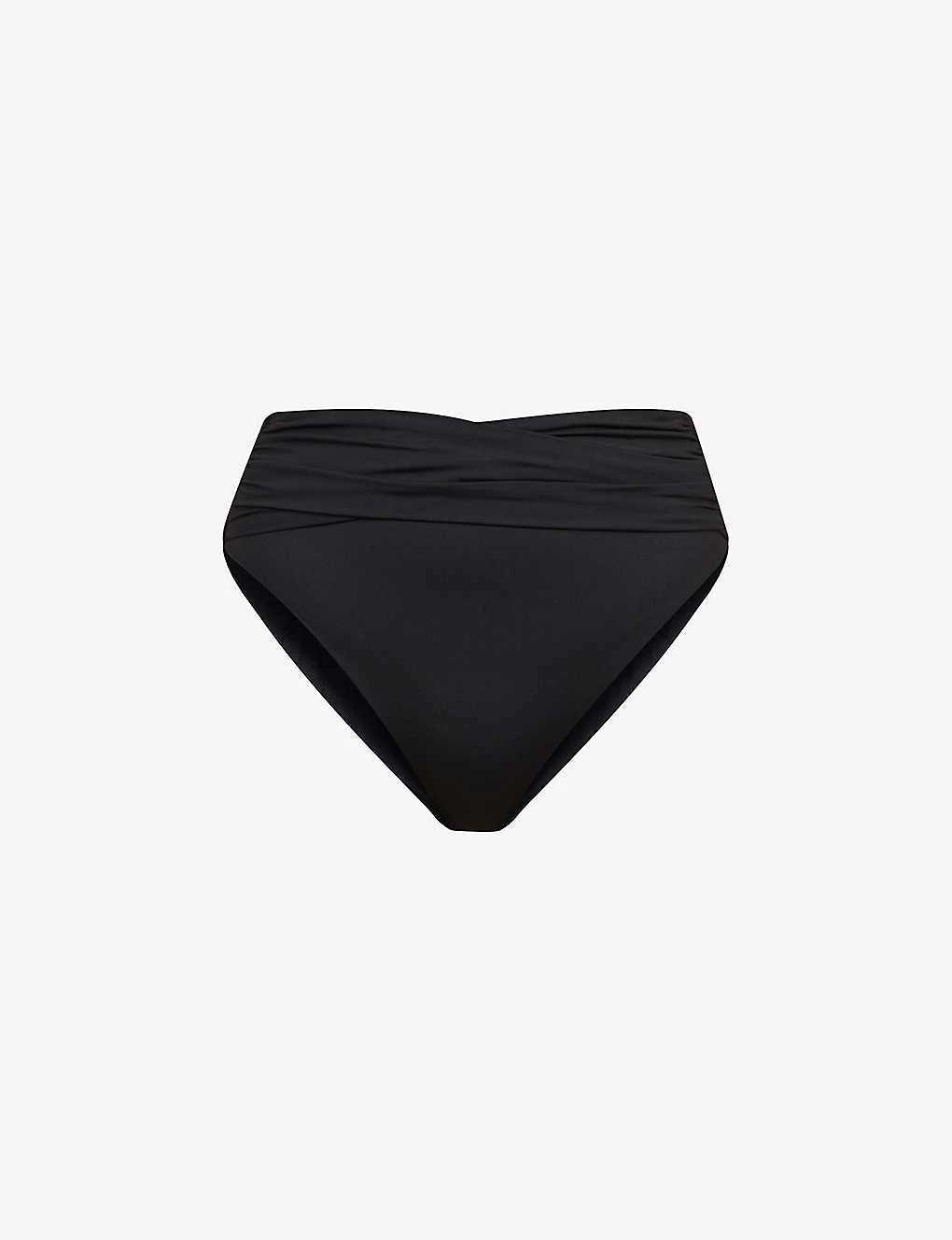 Seafolly Collective Wrap-detail High-rise Recycled Nylon-blend Bikini Bottoms