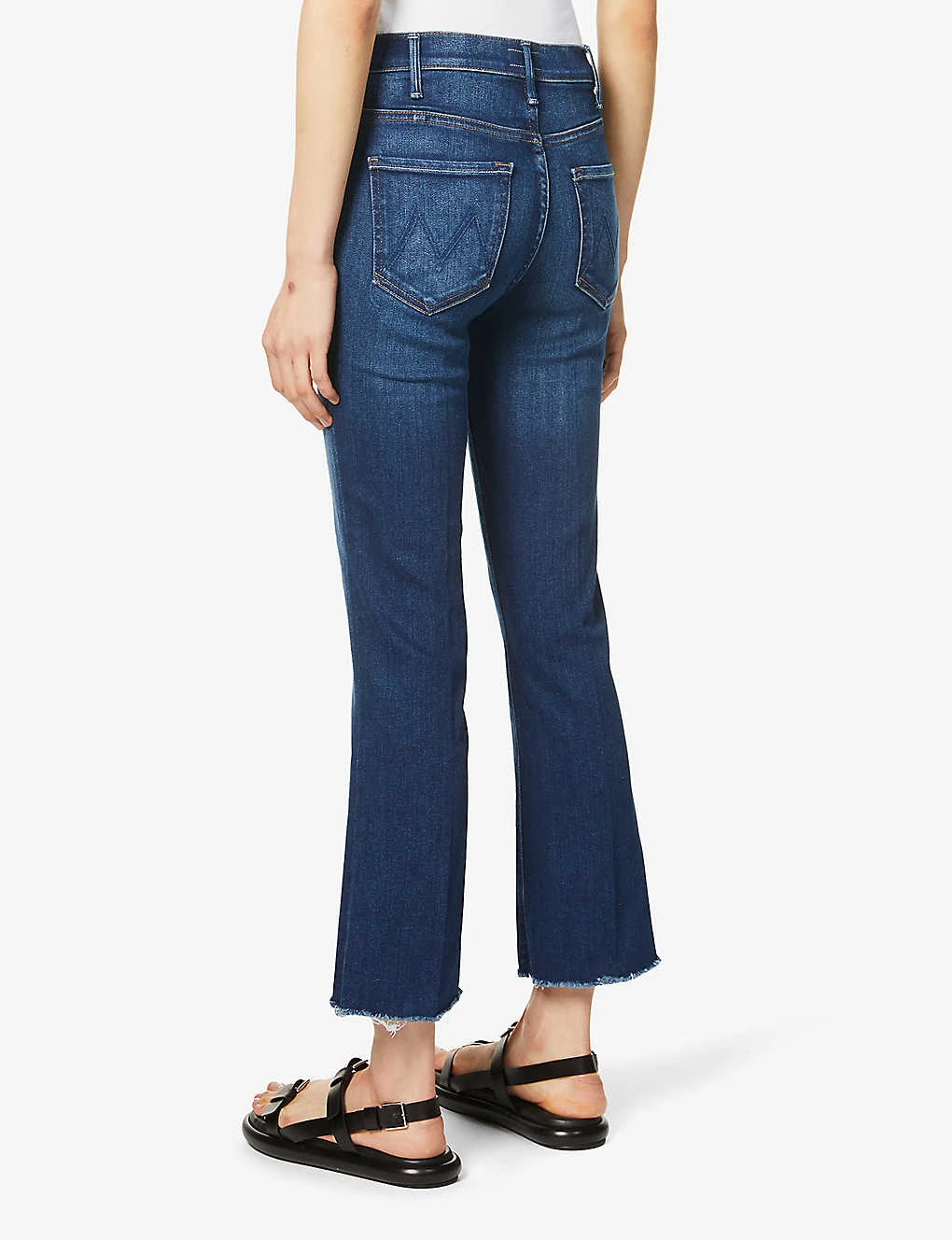MOTHER Hustler Faded Flared High-rise Denim-blend Jeans - Image 4