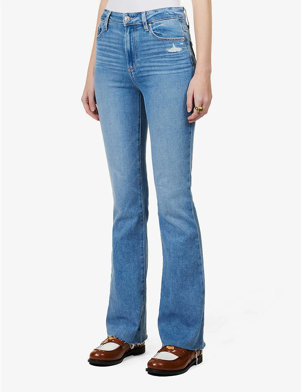 Paige Laurel Canyon Bootcut High-rise Stretch-denim Jeans - Image 3
