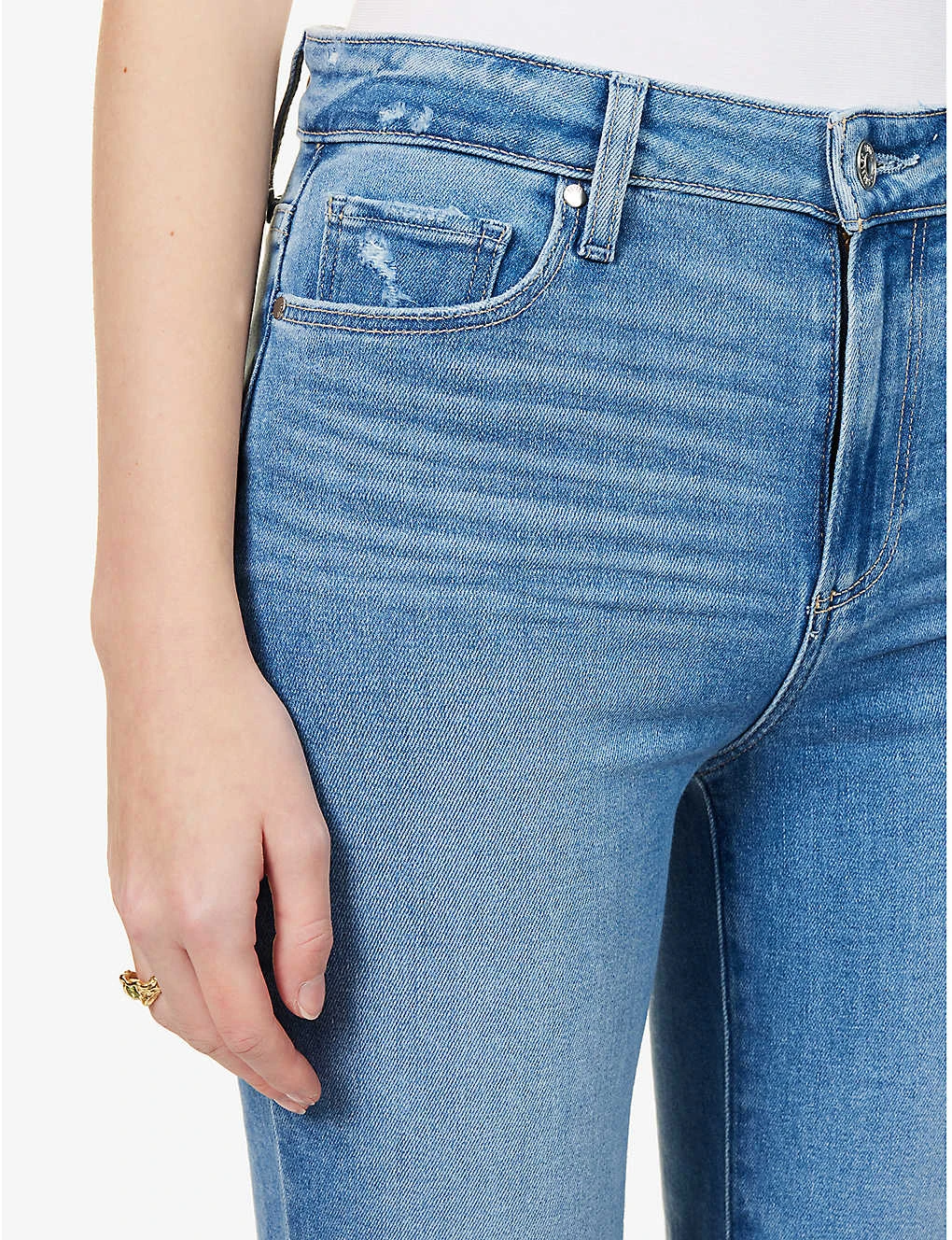 Paige Laurel Canyon Bootcut High-rise Stretch-denim Jeans - Image 5