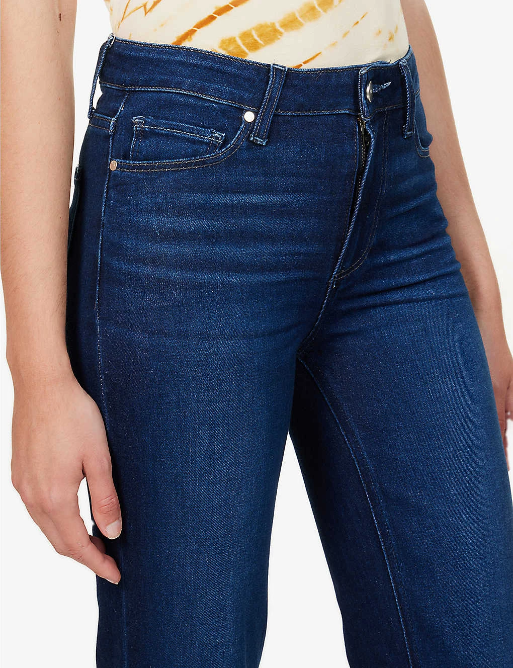 Paige Genevieve Flared-leg High-rise Stretch-denim Jeans - Image 5