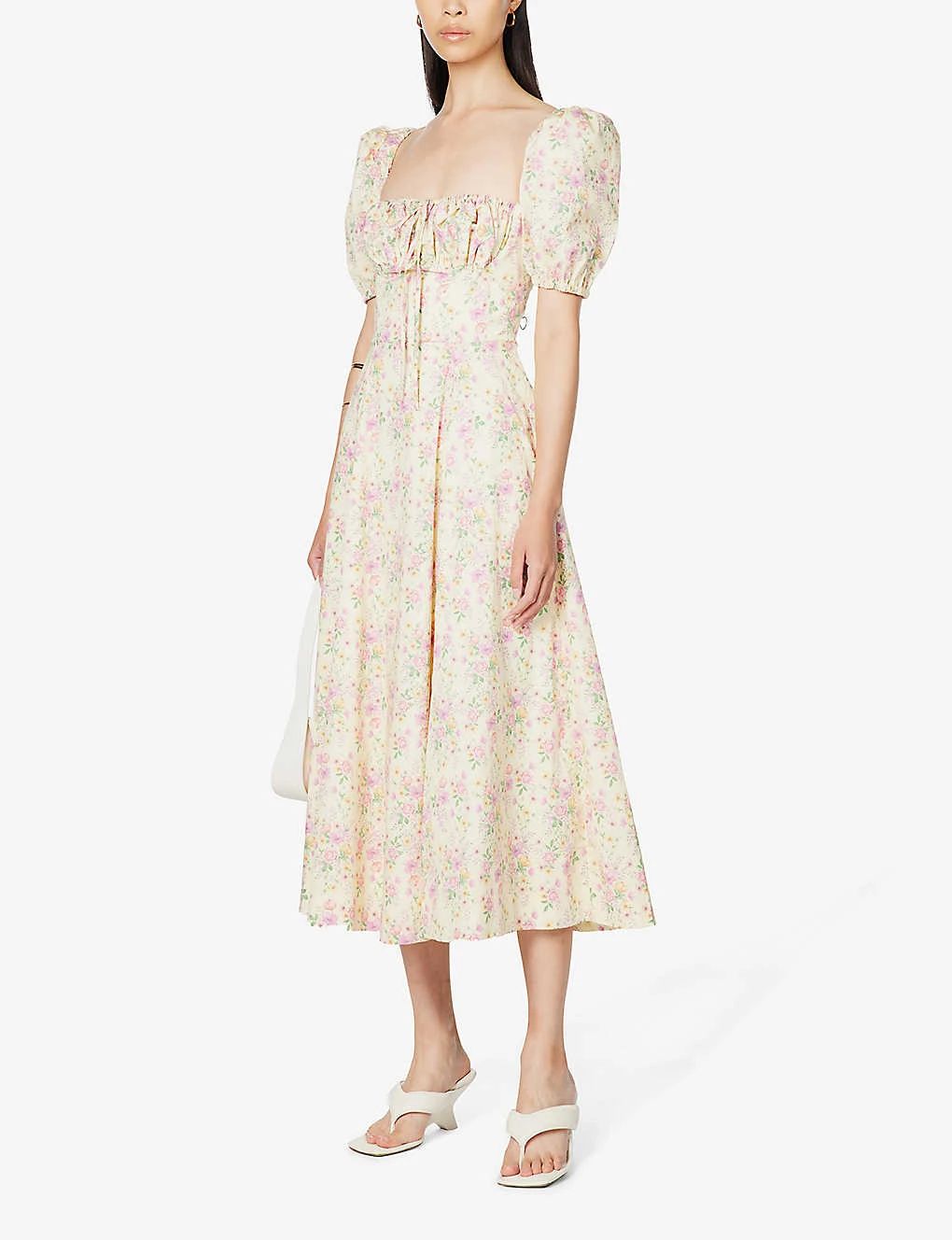 Tallulah Floral-print Cotton-blend Midi Dress - Image 2