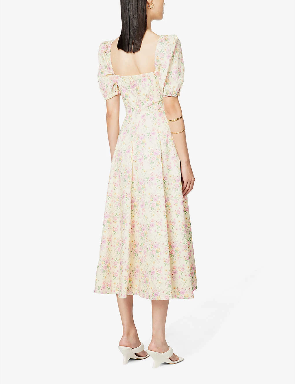 Tallulah Floral-print Cotton-blend Midi Dress - Image 4
