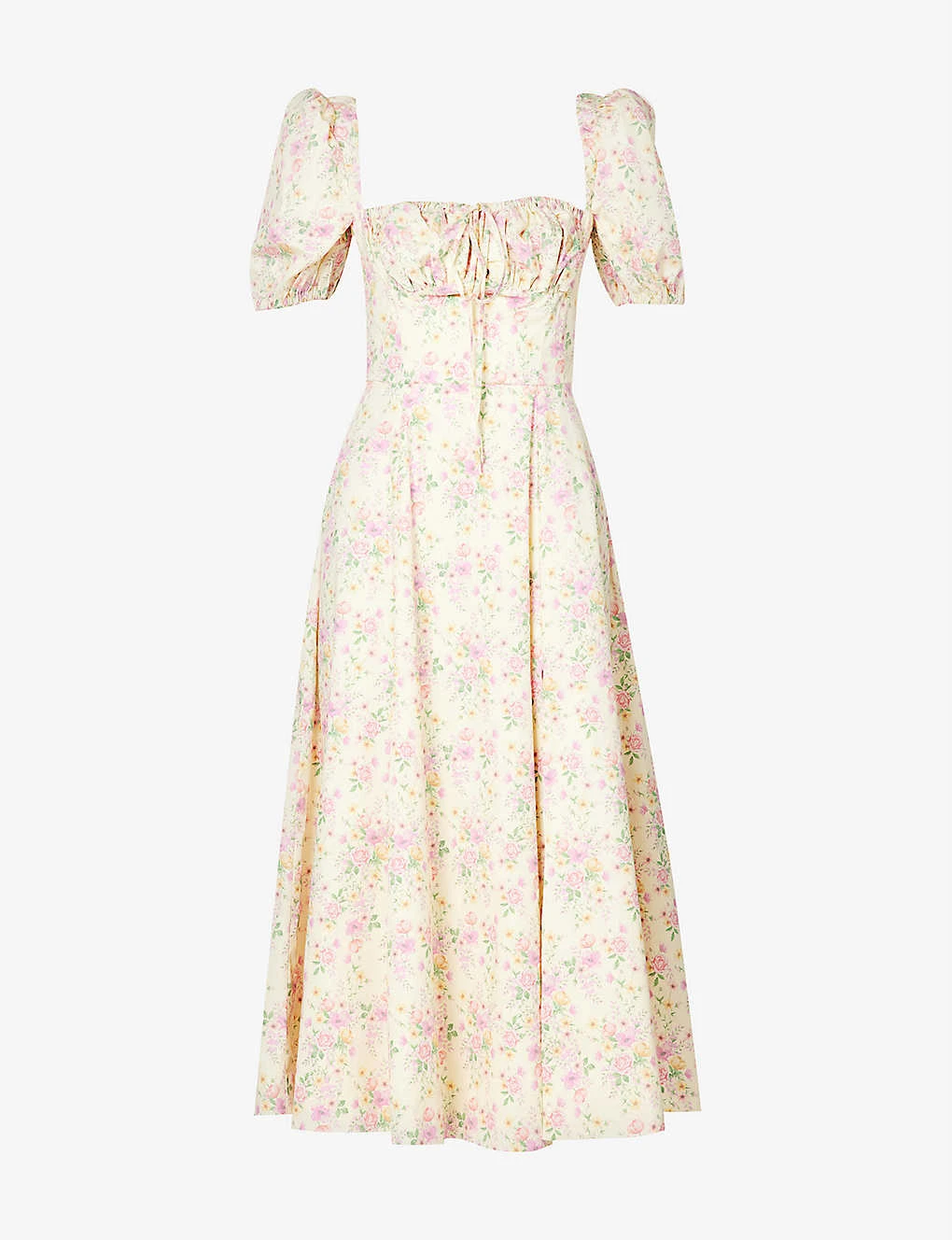 Tallulah Floral-print Cotton-blend Midi Dress