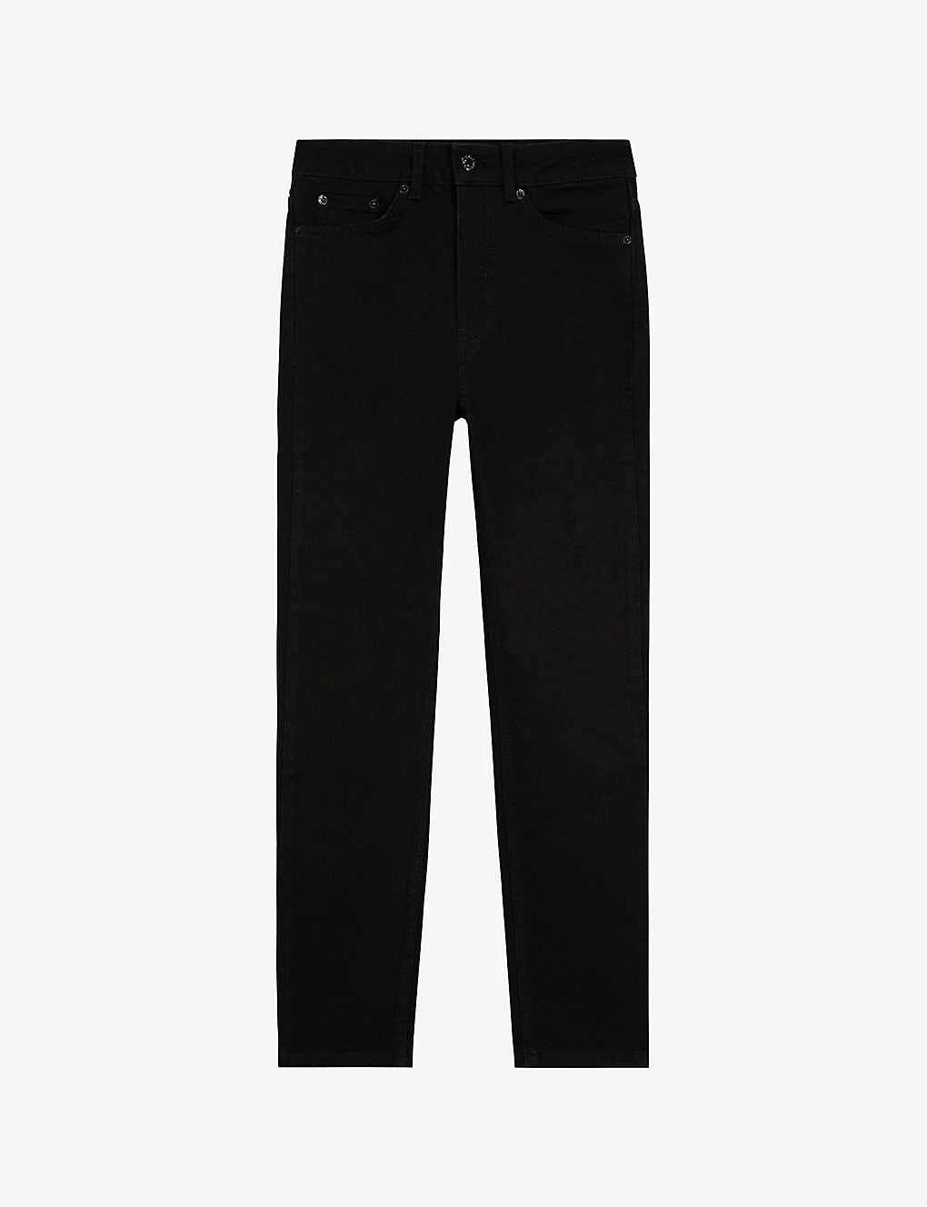 THE KOOPLES Slim-fit Cropped High-rise Stretch-denim Jeans