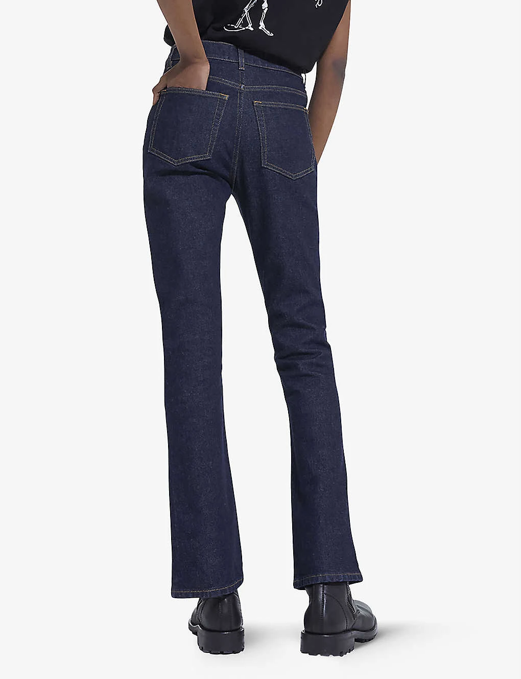 THE KOOPLES Bootcut High-rise Stretch-denim Jeans - Image 5