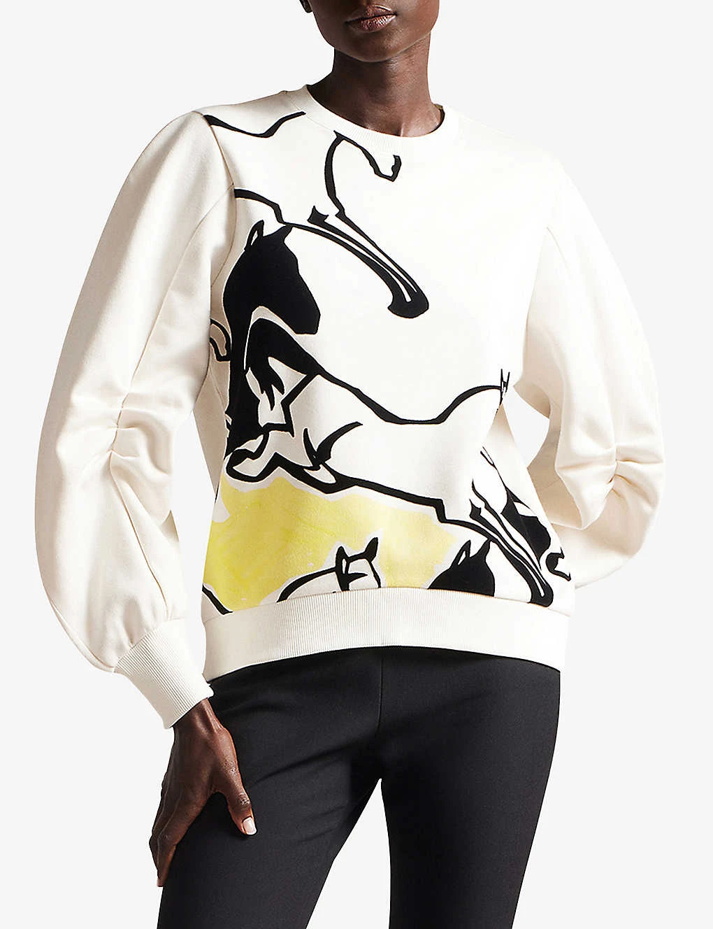 Ted Baker Horssa Graphic-print Woven Sweatshirt - Image 3