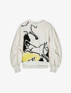 Ted Baker Horssa Graphic-print Woven Sweatshirt