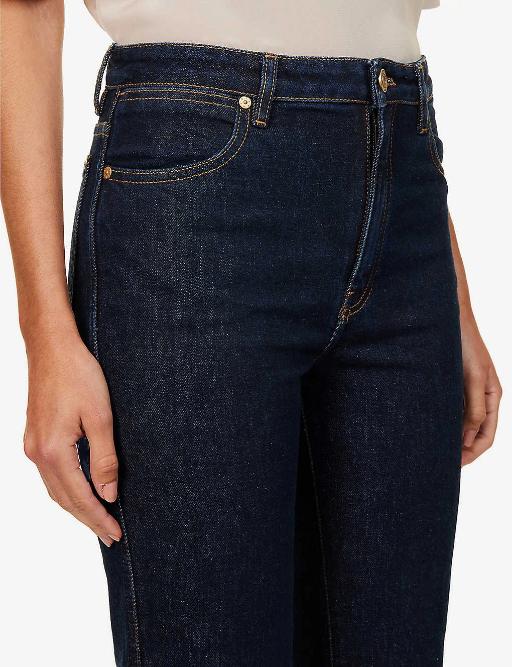 Joseph Duke Flared Cropped Stretch-cotton Jeans - Image 5