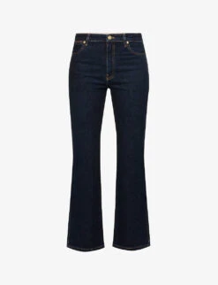 Joseph Duke Flared Cropped Stretch-cotton Jeans