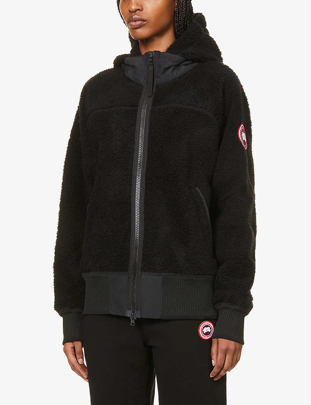 Canada Goose Simcoe Brand-patch Recycled Wool-blend Hoody - Image 3