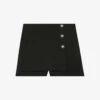 Maje Imaboo High-rise Logo-buttons Stretch-woven Skort
