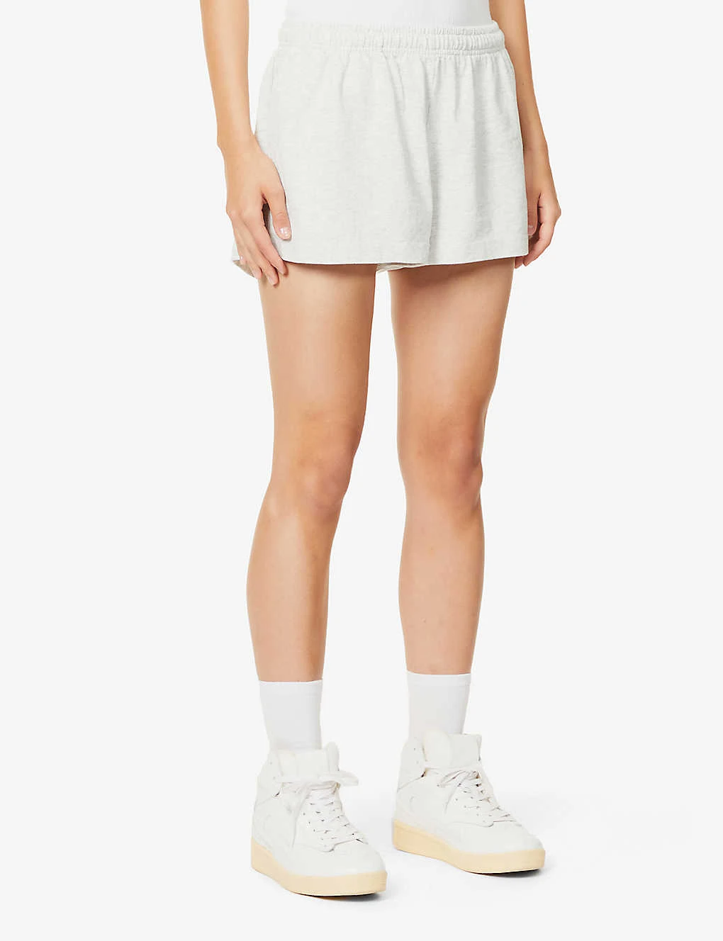Sporty & Rich X Prince Disco Cotton-jersey Shorts - Image 3