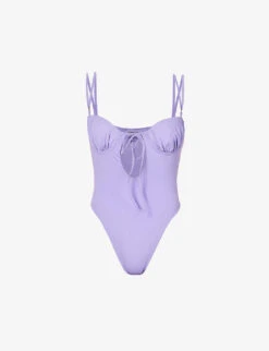 Cannes Cut-out Stretch-woven Swimsuit