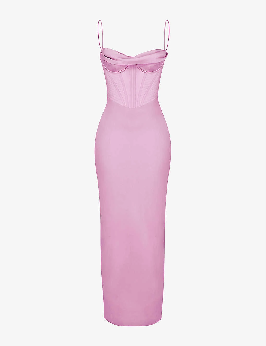 Charmaine Corset Satin Maxi Dress