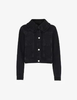 Whistles Oversized-collar Boxy-fit Denim Jacket