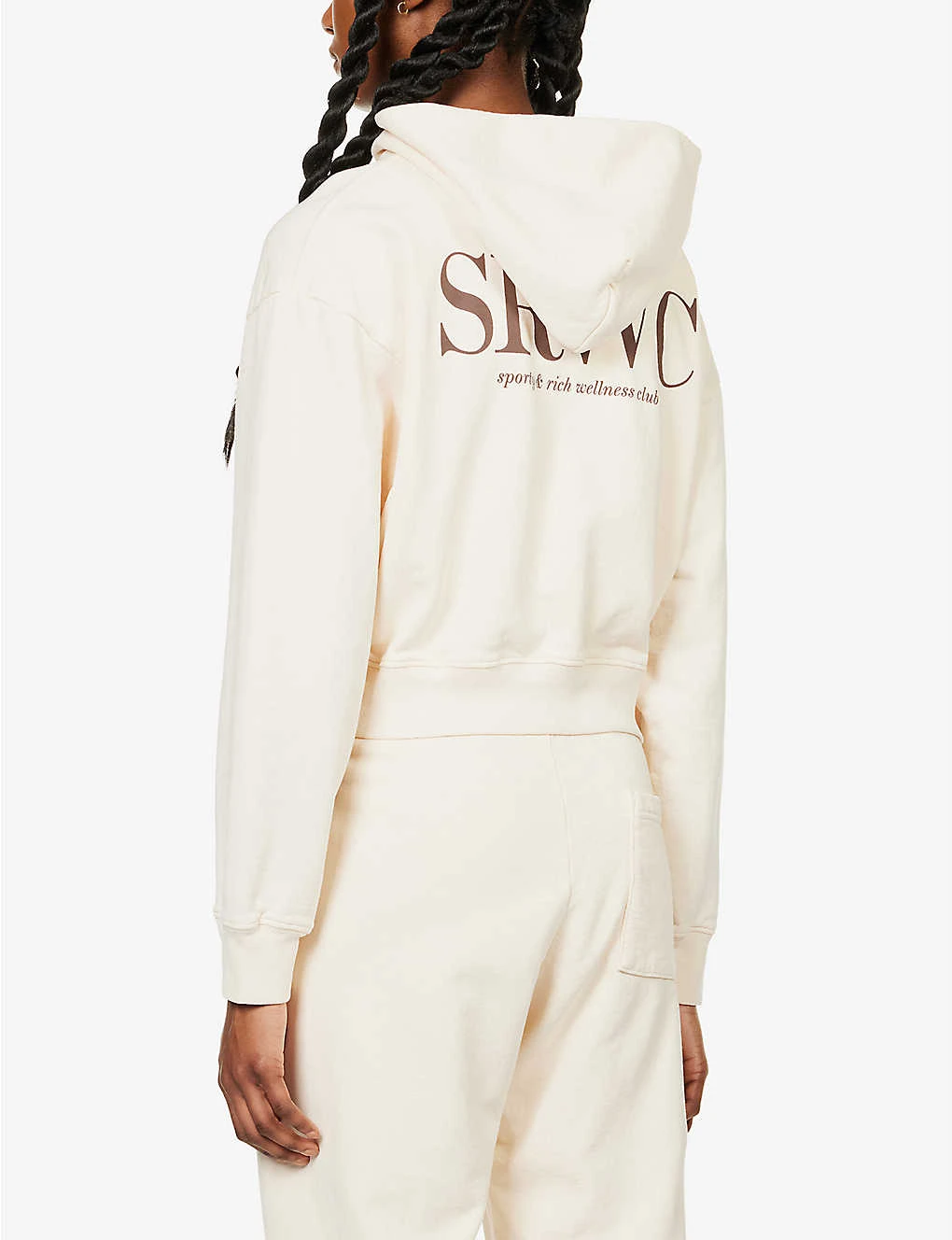 Upper East Side Logo-print Cotton-jersey Hoody - Image 4