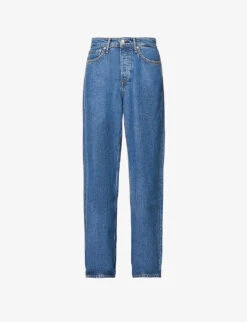 Rag & Bone Featherweight Logan Wide-leg High-rise Denim Jeans