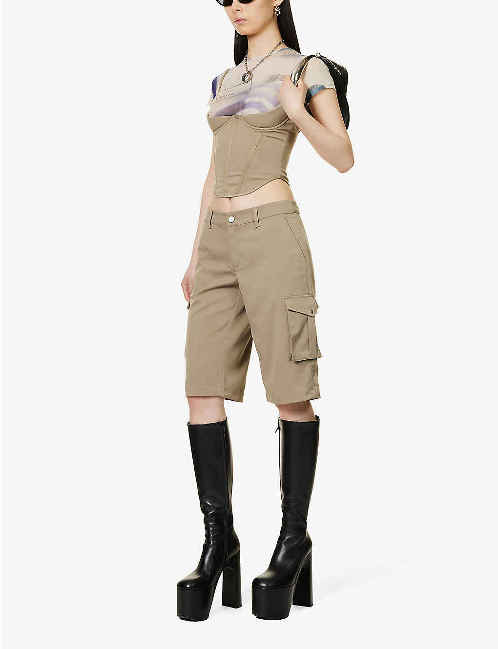 Dune Flap-pocket Stretch-woven Shorts - Image 2
