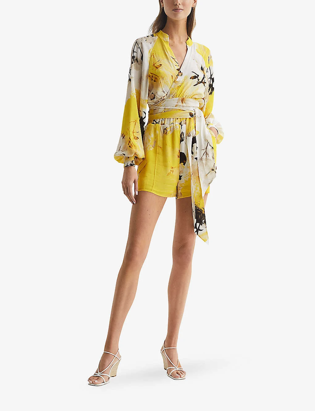 Reiss Odette Floral-print Woven Shorts - Image 2