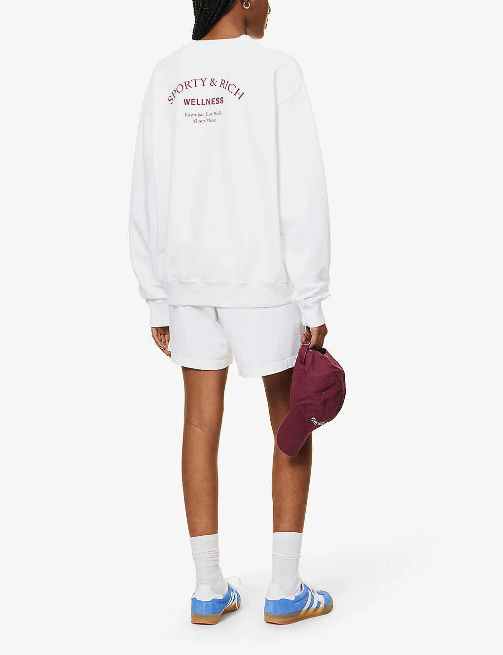 Wellness Slogan-print Cotton-jersey Sweatshirt - Image 2