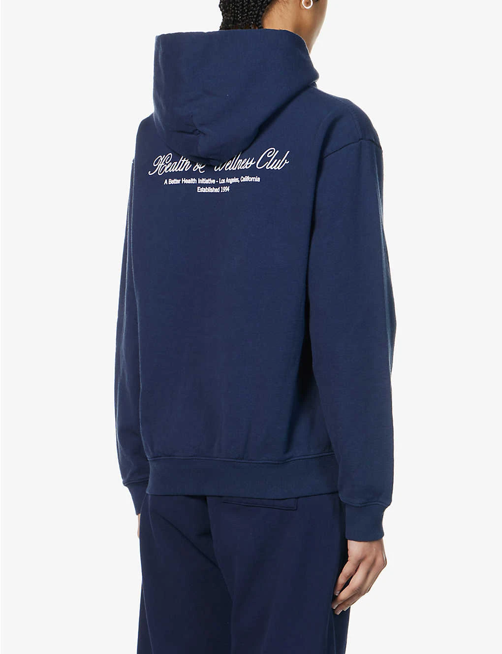 Health Club Logo-print Cotton-jersey Hoody - Image 3