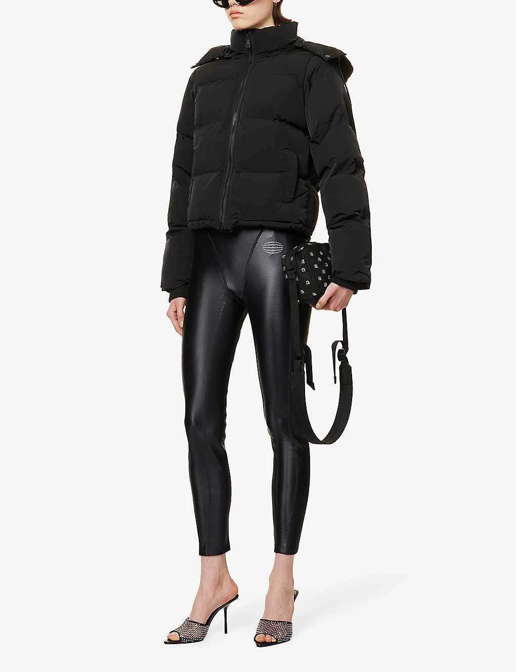 ALEXANDER WANG Panelled Slim-fit Stretch-woven Leggings - Image 2