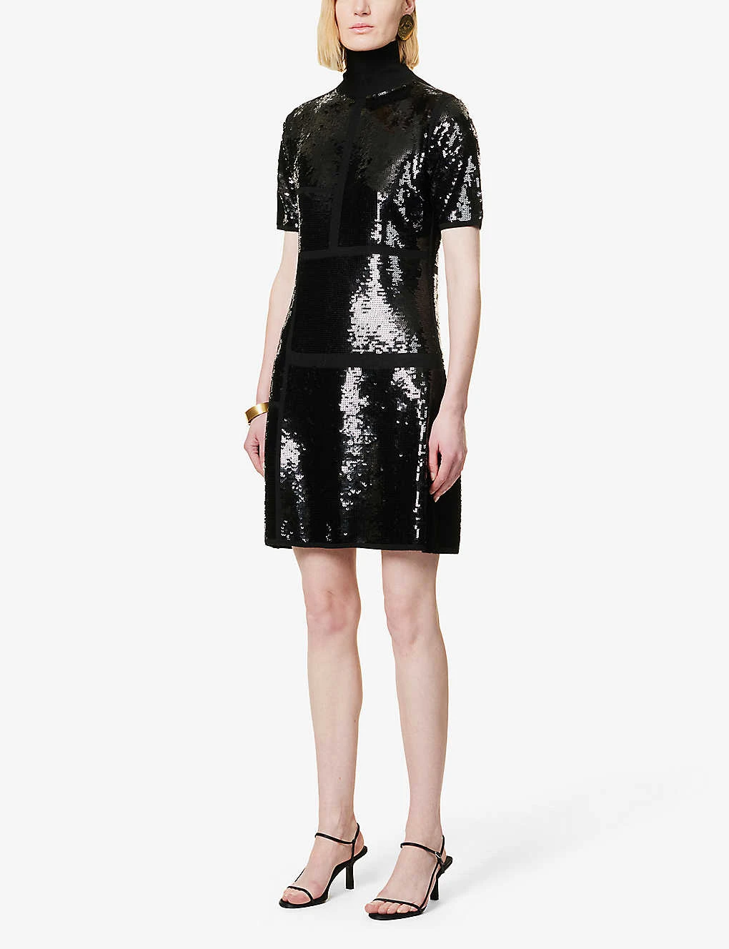 Joseph Sequin-embellished Knitted Mini Dress - Image 3