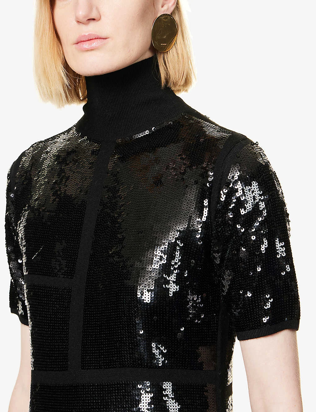 Joseph Sequin-embellished Knitted Mini Dress - Image 5