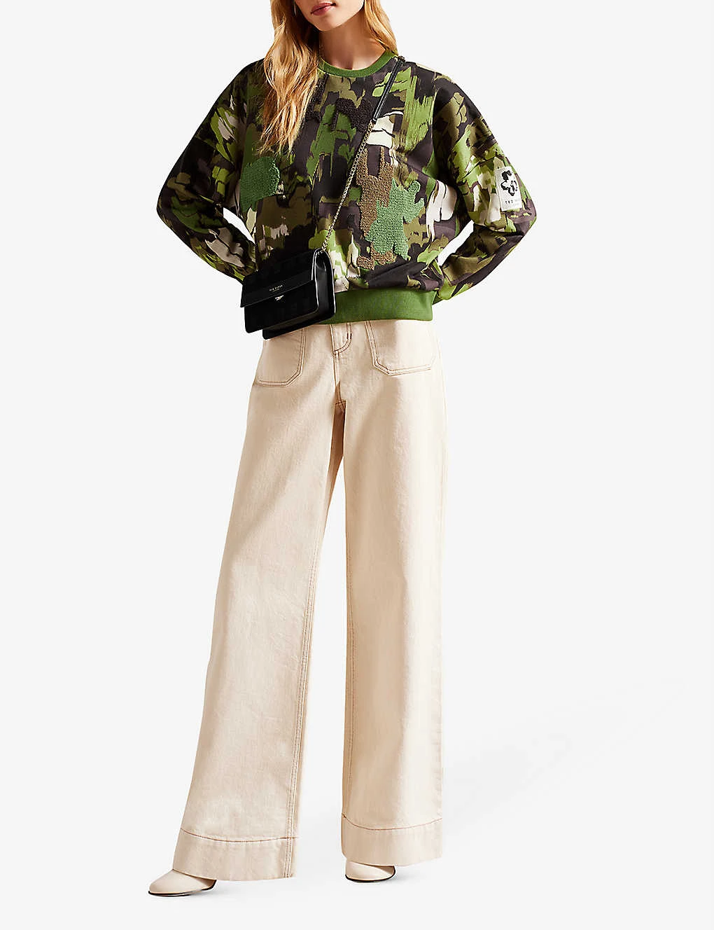 Ted Baker Hensely Camouflage-print Cotton Jumper - Image 2