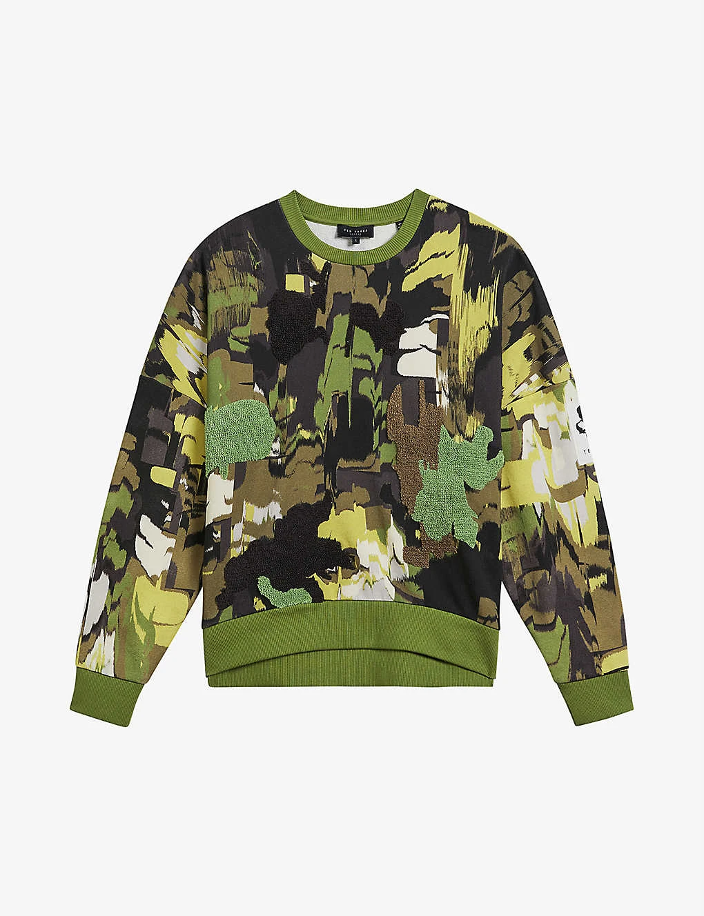 Ted Baker Hensely Camouflage-print Cotton Jumper