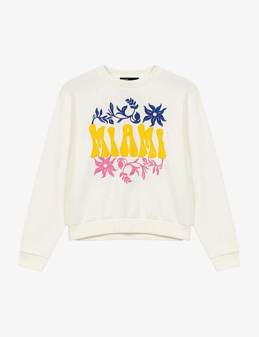 Maje Graphic-print Woven Sweatshirt