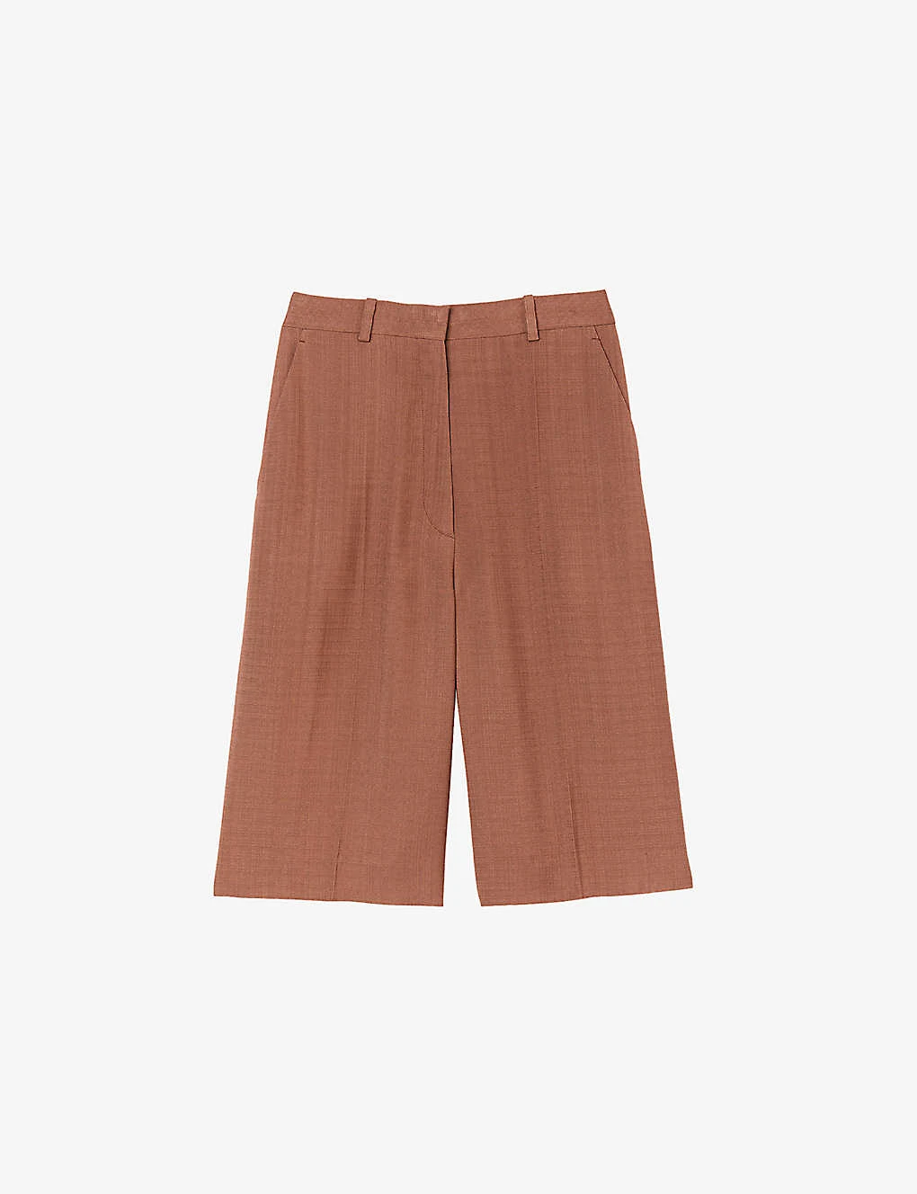 Sandro Aristide Straight-leg Mid-rise Cotton Shorts