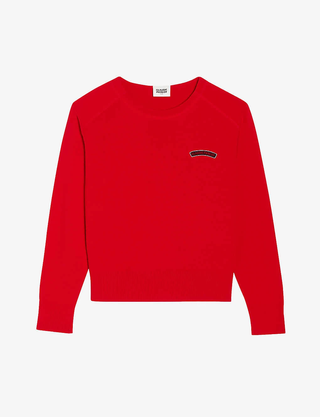 CLAUDIE PIERLOT Myred Logo-embroidered Cotton Jumper