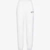 Branded Tapered High-rise Cotton-jersey Jogging Bottoms