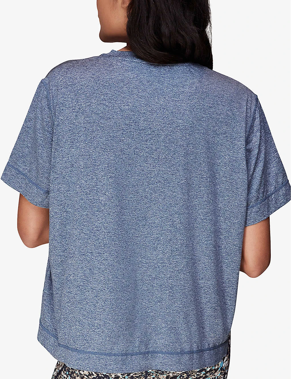 Whistles Oversized Round-neck Stretch-recycled Polyester Blend T-shirt - Image 3